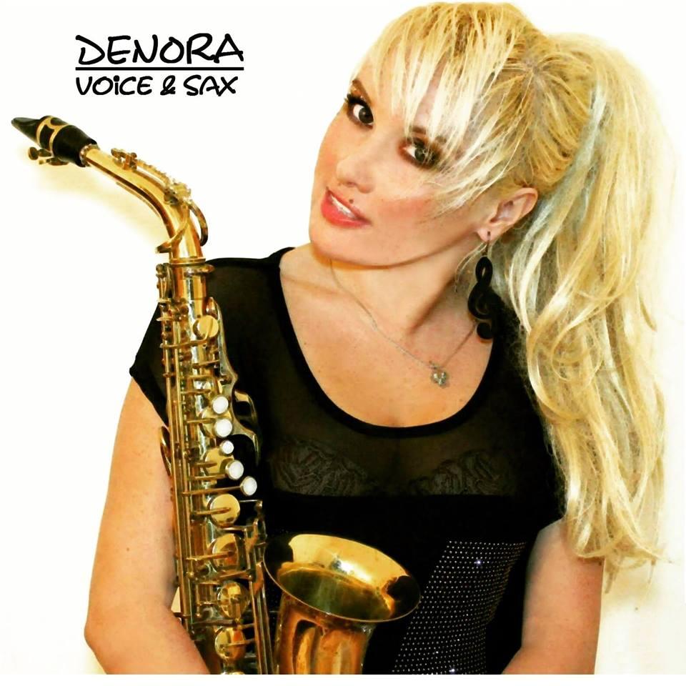 about denora live singer saxophonist