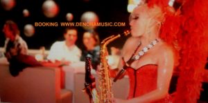 Denora sax girl dj female saxophonist cannes monaco nice st tropez