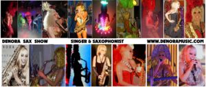 female saxophonist denora sax saxplayer sax girl dj